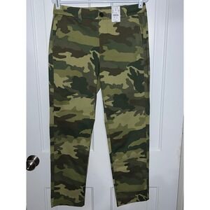 NWT J Crew Camouflage Cargo Pants Women Size 4 Khaki Green Brown